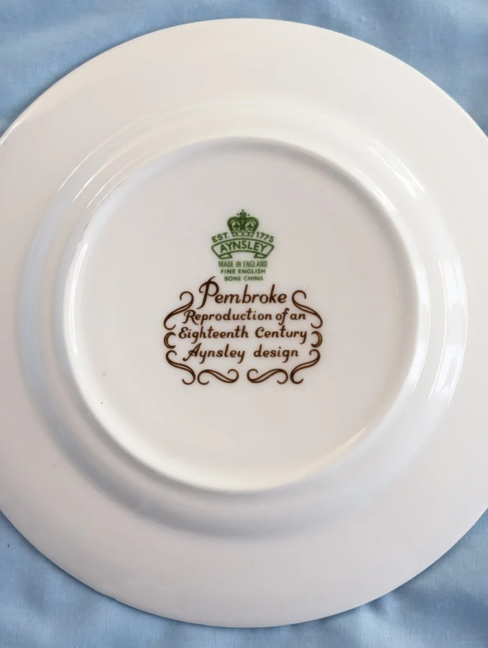 Beautiful Aynsley Pembroke Bread And Butter Plates 4 Set Made In England